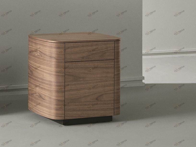 Caccaro Прямоугольная тумбочка из дерева с ящиками Sideview sun-id-1381868