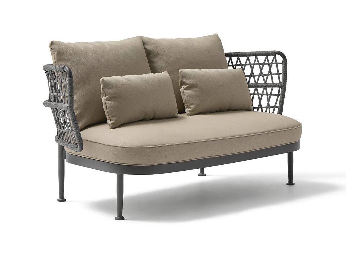 2-местный алюминиевый садовый диван с порошковым покрытием POINT Curio ARCH-00020477