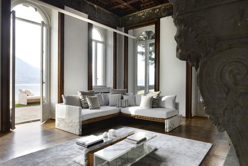 FranchiUmbertoMarmi Низкий прямоугольный журнальный столик из мрамора Bettogli sun-id-1378578 - Вид №1