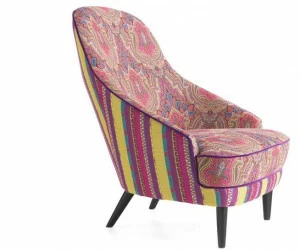 ETRO Home Interiors Кресло с обивкой из ткани с подлокотниками Jefferson E.jef.221.a