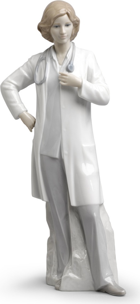 10669030 LLADRO Фигурка Lladro "Доктор (женщина)" 14х31см Фарфор Lladró 