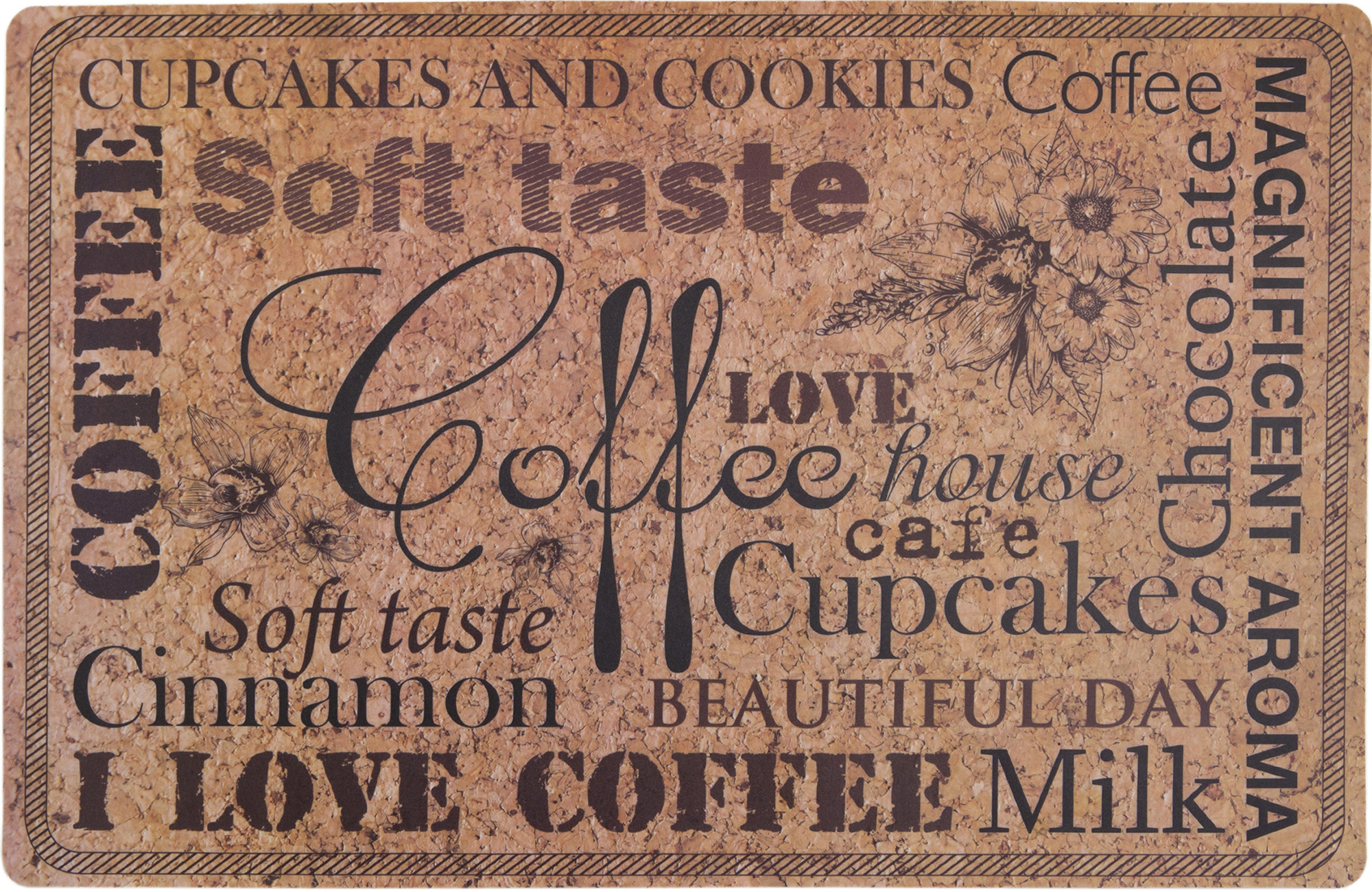 83630710 Салфетка I Love Coffee пробка 44х28.5 см STLM-0043001 REMILING