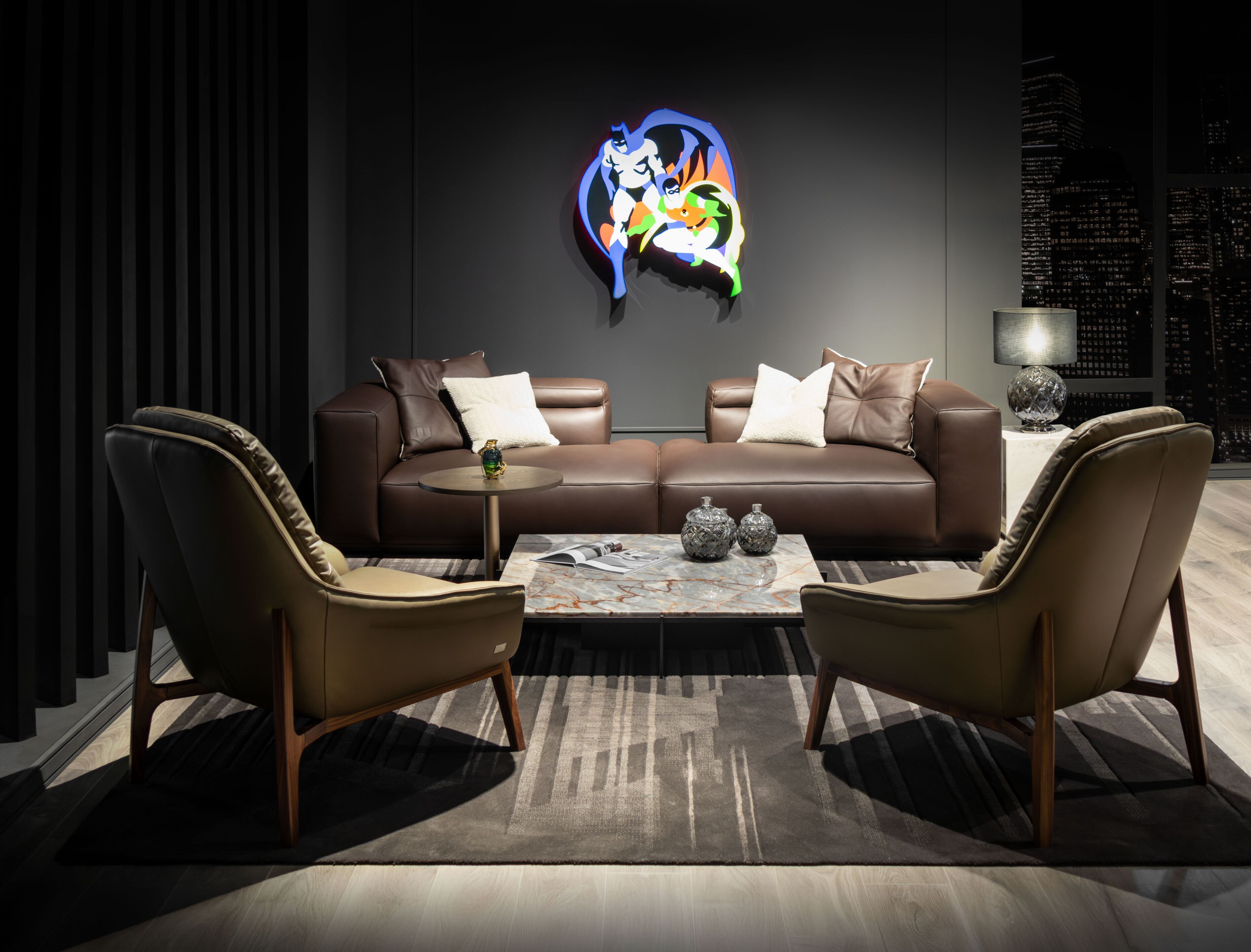 Кожаный диван Wayne Enterprises Home Collection WE-030 ARCH-00066953 - Вид №4