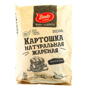 Чипсы картофельные Bruto Snacks Масло и соль 150 г