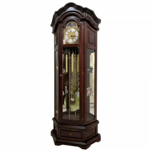 Часы напольные коричневые темный орех Dark Walnut SARS ДИЗАЙНЕРСКИЕ 00-3967451 Коричневый