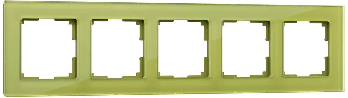 4690389098697 Рамка на 5 постов фисташковый WL01-Frame-05 Werkel Favorit