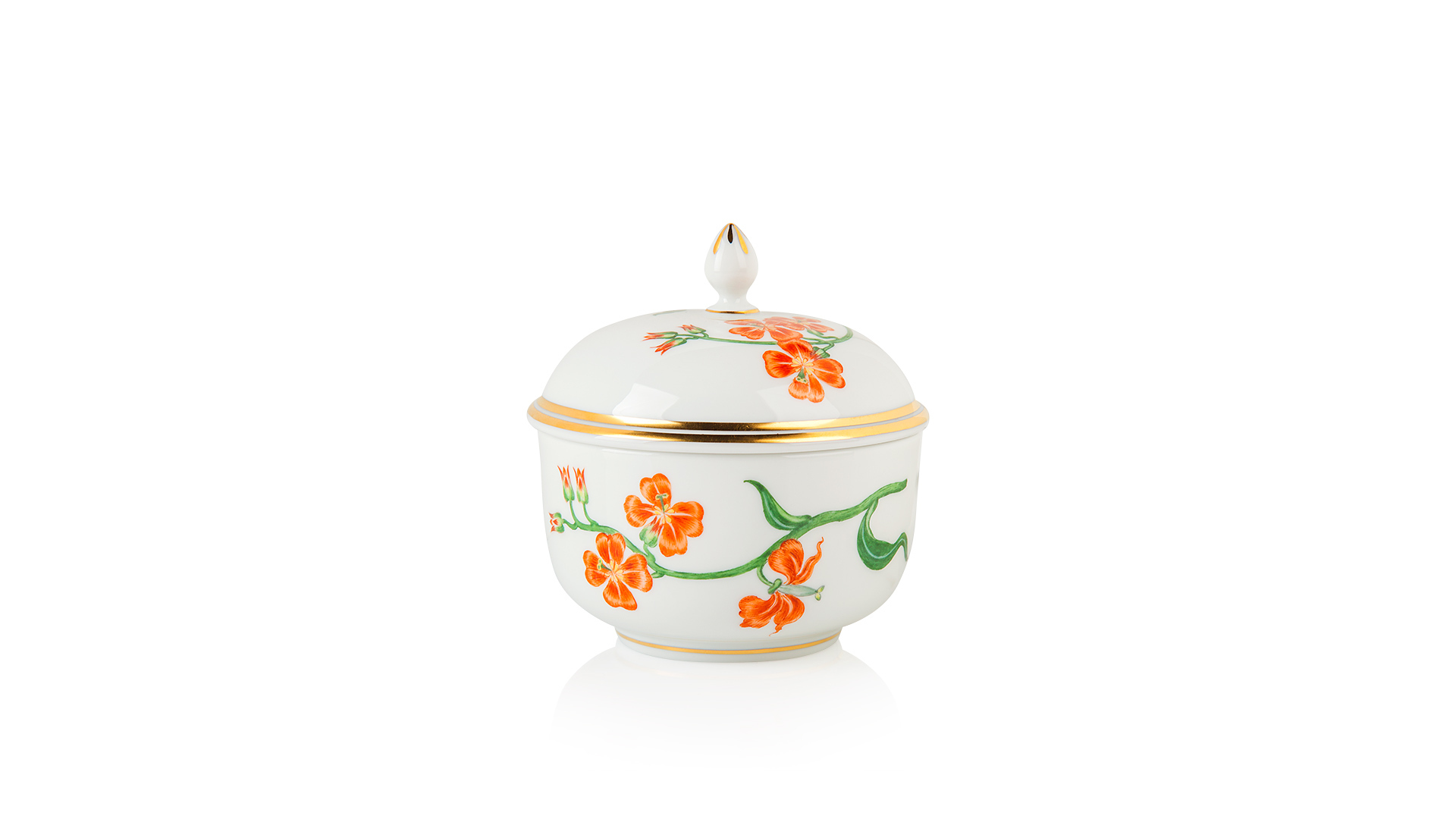 10616799 Meissen Тет-а-тет 2/8 "Форма И" (цветочный орнамент,Э.П.Бёрнер) Фарфор  - Вид №1