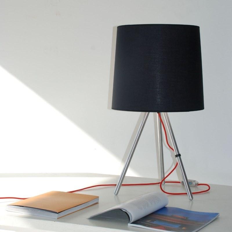 Martinelli Luce Настольная лампа из алюминия с тканевым абажуром Eva 798 - Вид №1