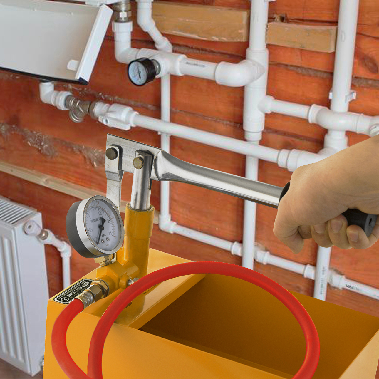 83632780 Насос опрессовочный ручной 98025 STLM-0043103 МЕГЕОН  - Вид №6