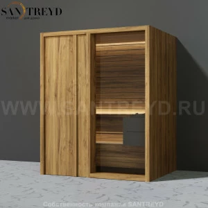 Effegibi YOKU.D45 SA.70200024 Сауна с левой дверью. Мощность: 4,5 кВт макс. Размеры: длина 174 см, ширина 132 см. Отделка: термообработанное дерево