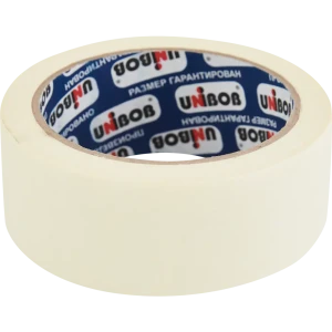 Лента малярная клейкая Unibob 38 мм x 25 м белая