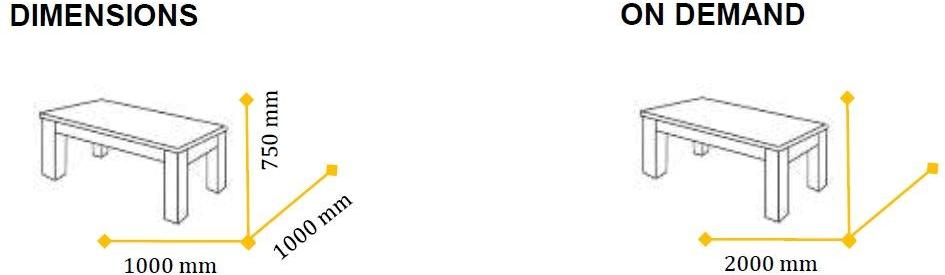 TrackDesign Квадратный стол из кортена и дерева  Tt0680000  - Вид №4