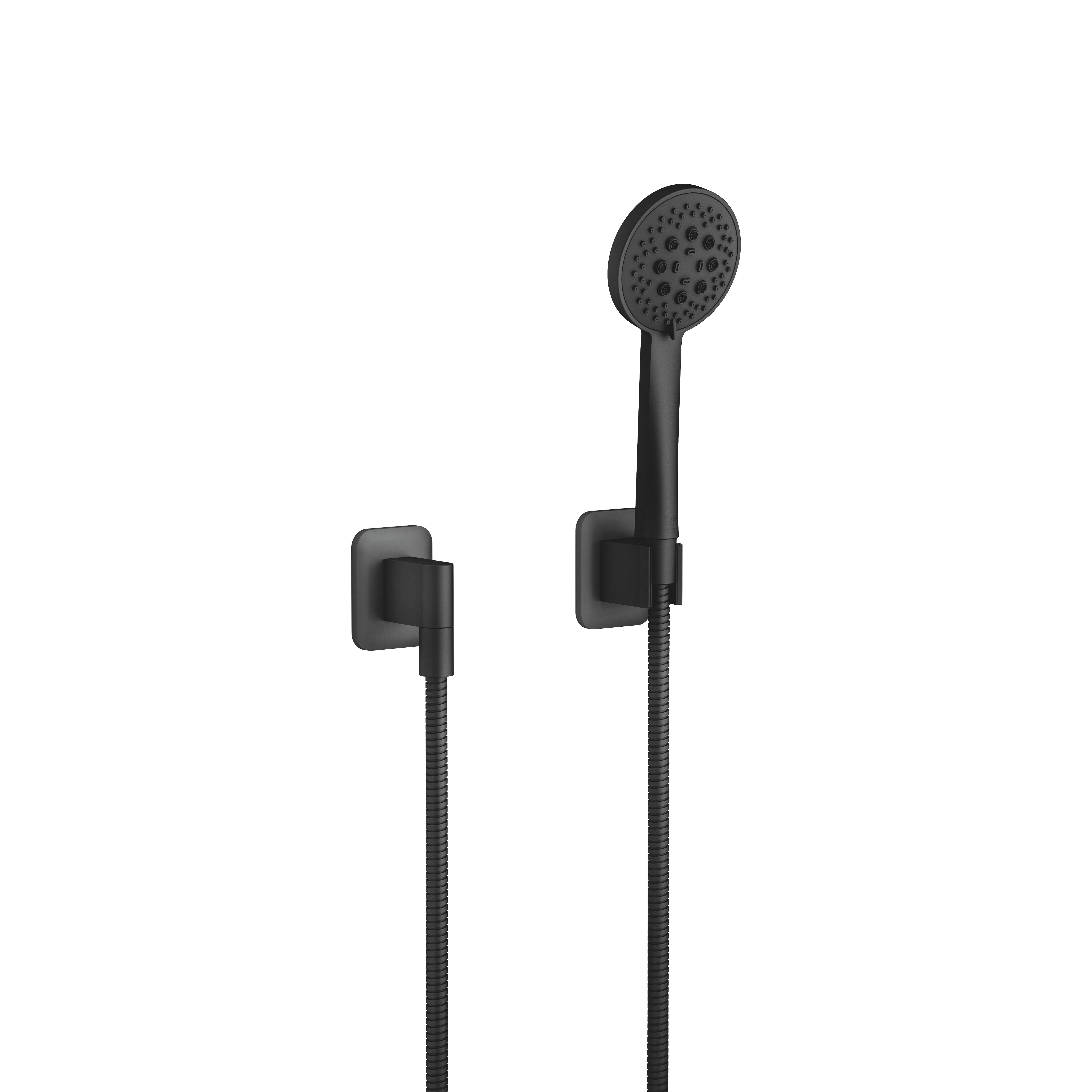 ЛИССЕ Набор для ручного душа с отдельными розетками FlowReduce - матовый черный 27803845-330010 DornBracht