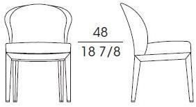 Giorgetti Стул из мягкой ткани  51070-51071  - Вид №1