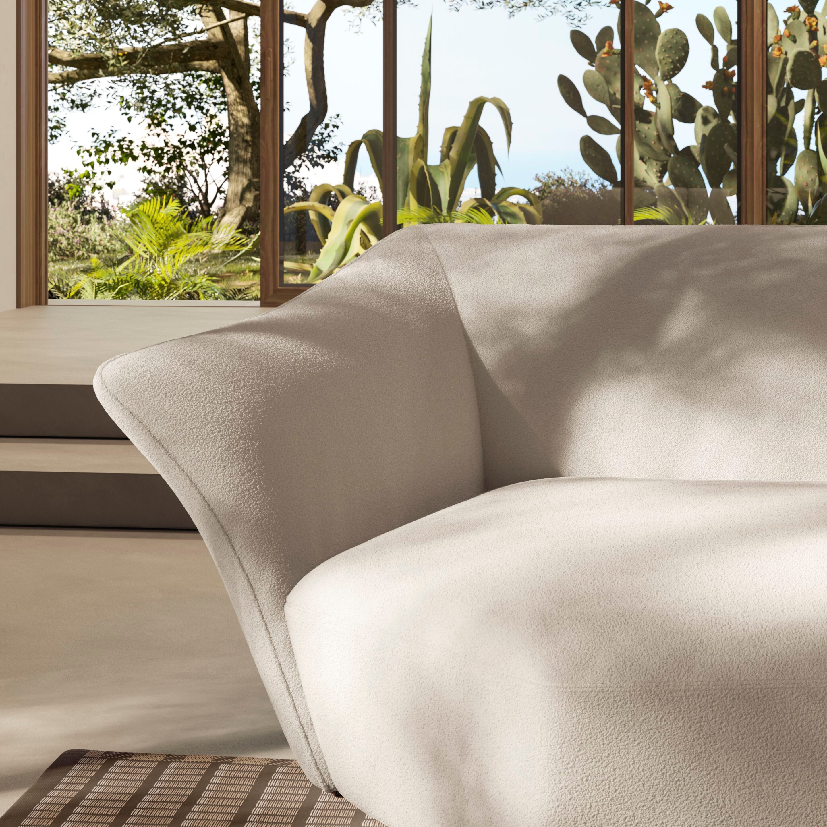 Модульный угловой диван из ткани Natuzzi Italia TIMELESS ARCH-00036647 - Вид №9