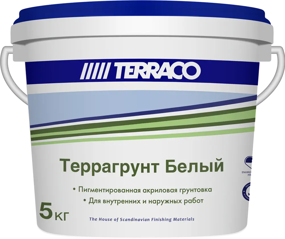 Грунтовка TERRACO Террагрунт - универсальная акриловая основа для стен 5 кг 83000318