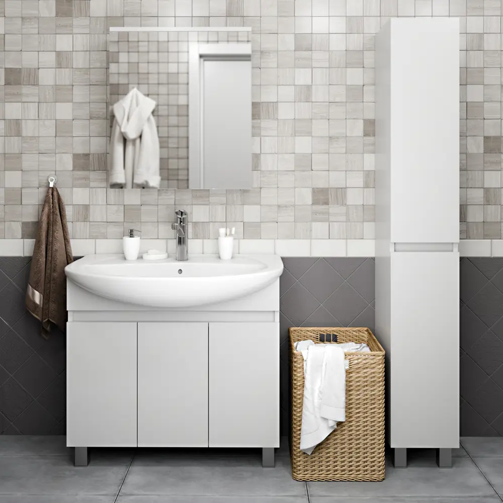 Тумба Santreyd Соло Элеганс для ванной с тремя секциями 89123912 STLM-0078638 - Вид №3