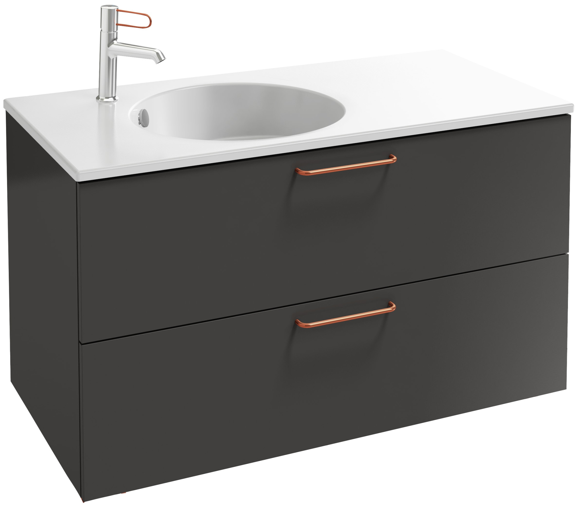 EB2524-R7-N18 Тумба под столешницу 100 см, 2 ящика, бронзовая ручка JACOB DELAFON ODÉON RIVE GAUCHE ODEON RIVE GAUCHE