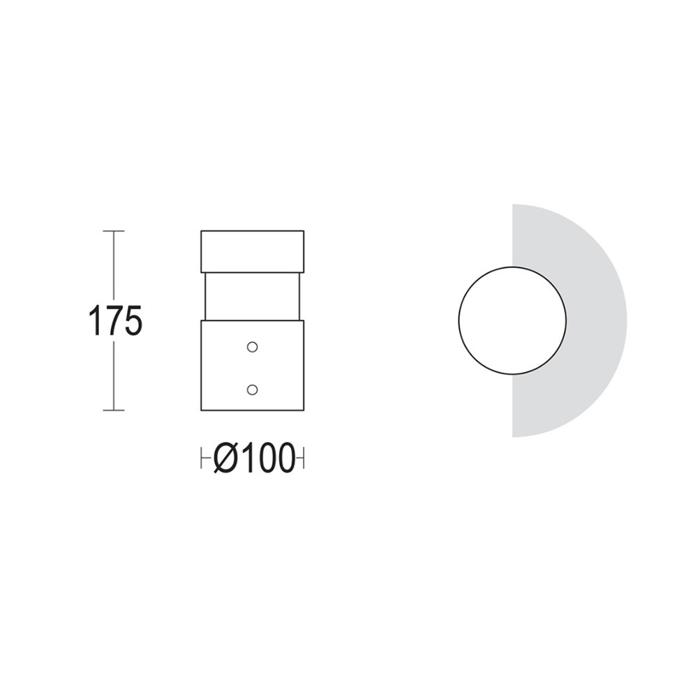 Tondo D 175 Ghidini Tondo Dark .05 Темно-Cерый (Матовый)  - Вид №1