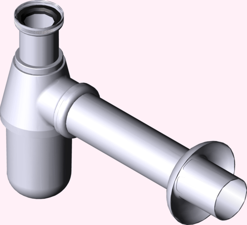 Канализационная арматура  Сифоны для умывальников и биде  Сифоны и выпуски для умывальников  Трапы VIEGA 125 844 Модель 5763 Santreyd  - Вид №4