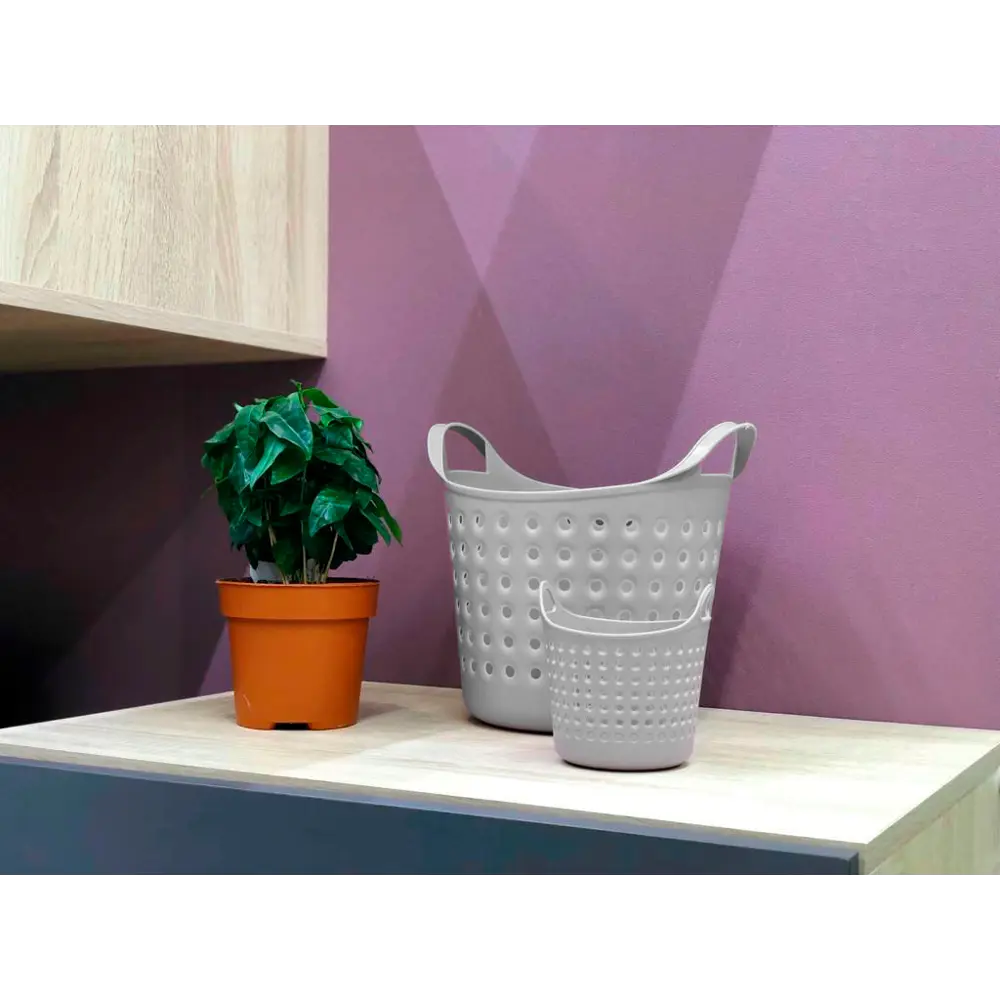 BEROSSI Белая корзинка для мелочей с перфорацией 0,35 л 82154618 Soft STLM-0020611 - Вид №5