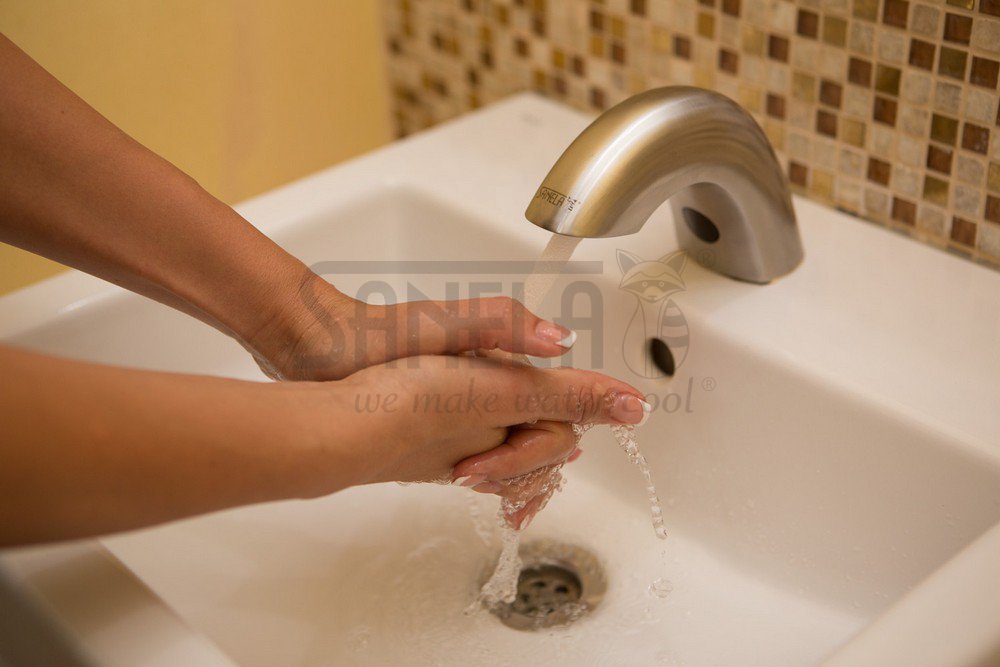 03465 Нержавеющий смеситель для подачи холодной и теплой воды, 6 В SANELA  - Вид №2