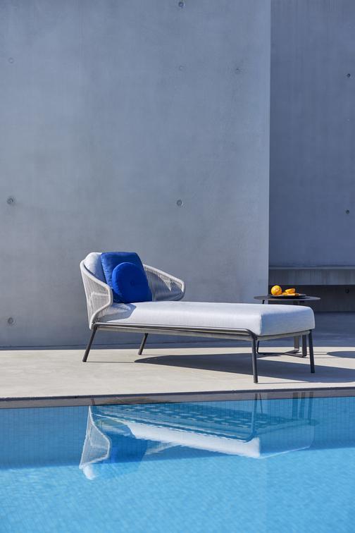 MNST23 Шезлонг лава серебро Manutti Radius - Вид №3