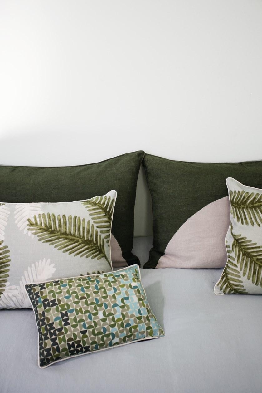 Élitis Прямоугольная льняная подушка с рисунком sun-id-1363916 - Вид №6