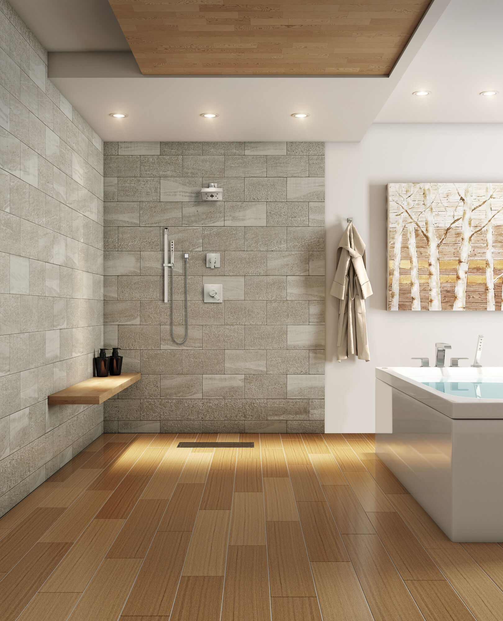 51567-PN H2Okinetic® Ручной душ с раздвижной штангой с одинарной настройкой Delta Faucet Universal Showering Полированный никель  - Вид №31