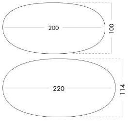 IFT Овальный стол из закаленного стекла sun-id-1460873 - Вид №2