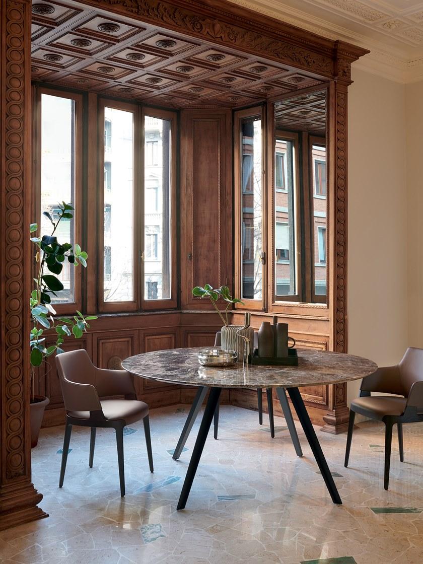 Potocco Мягкое кожаное кресло Velis 942 - Вид №7