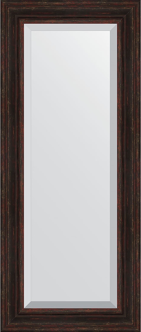 BY 3525 Зеркало с фацетом в багетной раме - темный прованс 99 mm EVOFORM Exclusive