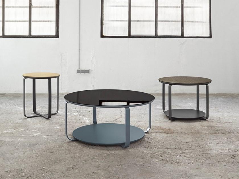 Kendo Mobiliario Низкий круглый журнальный столик с журнальной полкой sun-id-1462667 - Вид №7