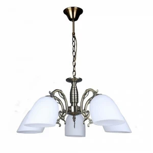 Подвесная люстра Omnilux Tellaro OML-56407-05 OMNILUX TELLARO 337097 Белый;бронза