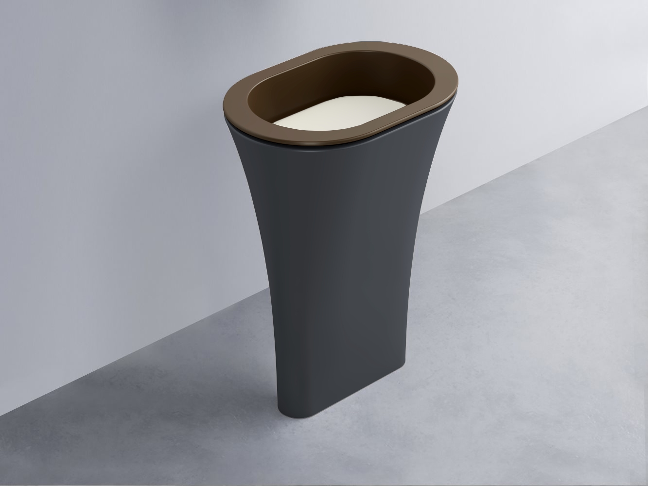 AMLA65-CA+AMPILO-TL+AMCOLO-BA Раковина Amedeo Ovale отдельностоящая cielo Enjoy + Amedeo Ceramica Cielo