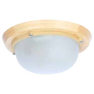 Светильник для сауны круглый 1xE27x60 Вт цвет сосна IP65 17923661 STLM-2057566