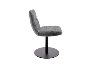 Кожаный поворотный мягкий стул