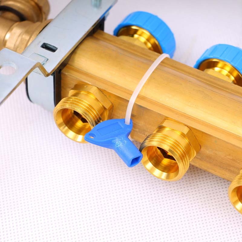 Коллекторная группа HKV с регулировочными и термостатическими вентилями WATTS Ind 1"x3/4"ЕК 6 выходов 10004180 - Вид №4