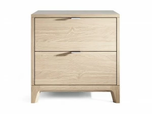 Прикроватная тумбочка дизайнерская с 2 ящиками бежевая Case THE IDEA  210309 Бежевый;дуб сонома