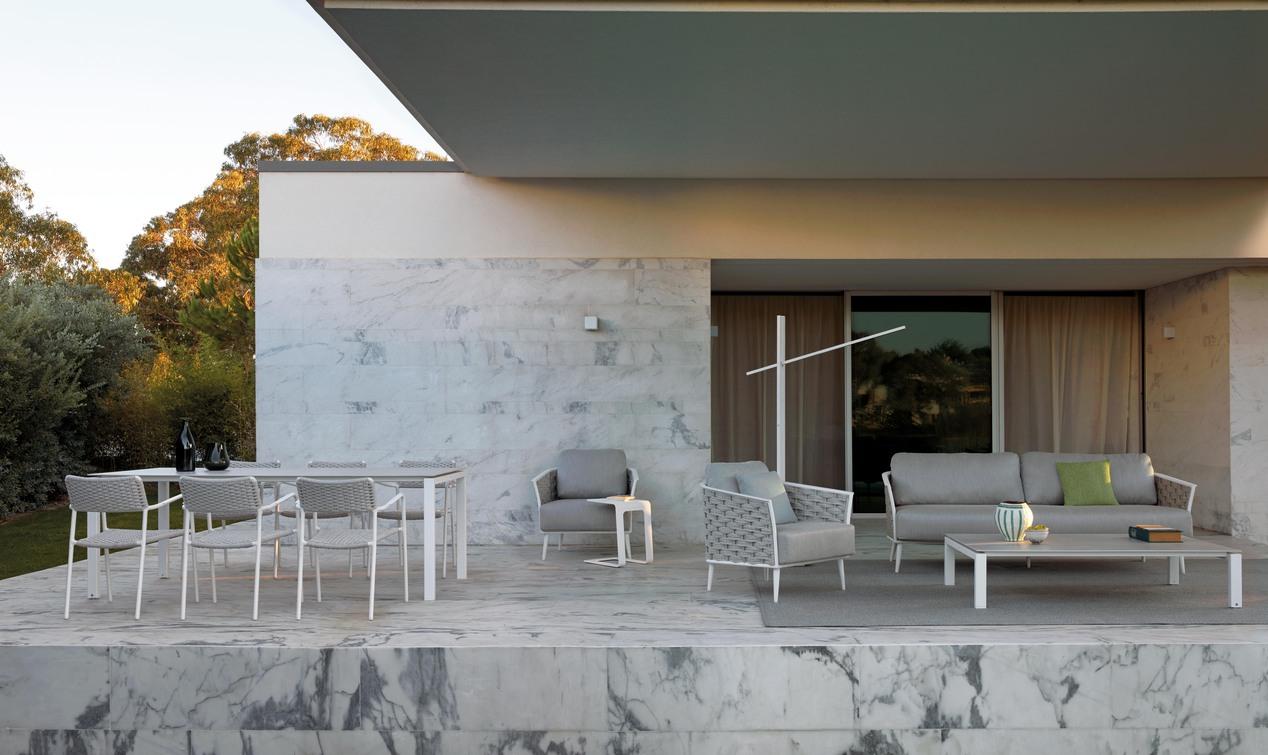 3-х мест. белый веревка 45мм серебристая Manutti Cascade MNST755 - Вид №3