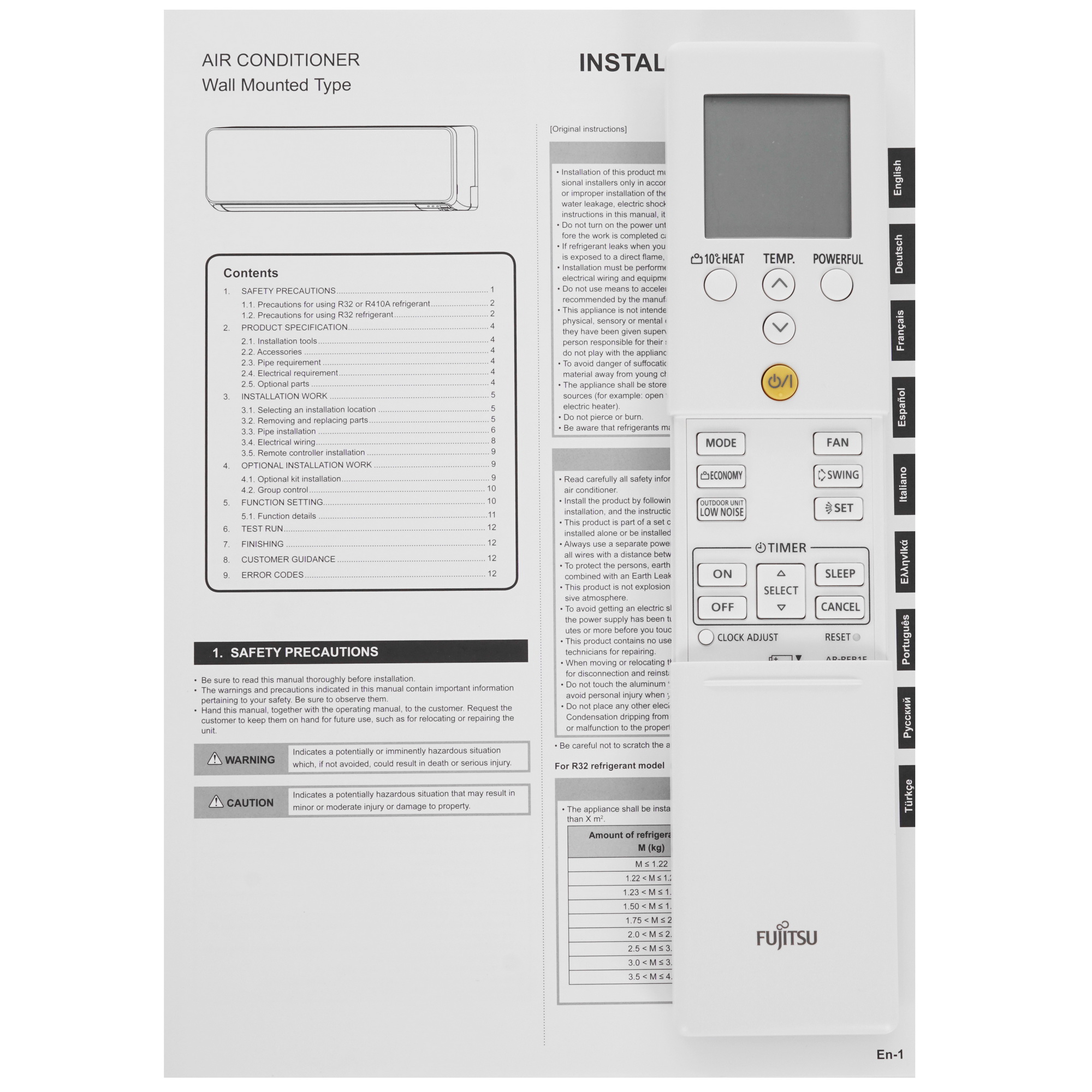 5341631 Кондиционер настенный сплит-система Fujitsu ASYG12KMCC/AOYG12KMCC белый STDN-0047809 - Вид №10