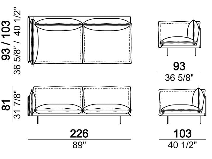 Кожаный модульный диван Arketipo Auto-Reverse ARCH-00031284 - Вид №10