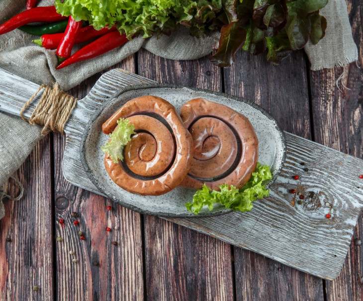 4729 Колбаски свиные гриль "Люкс" (улитка) Вкусляндия 