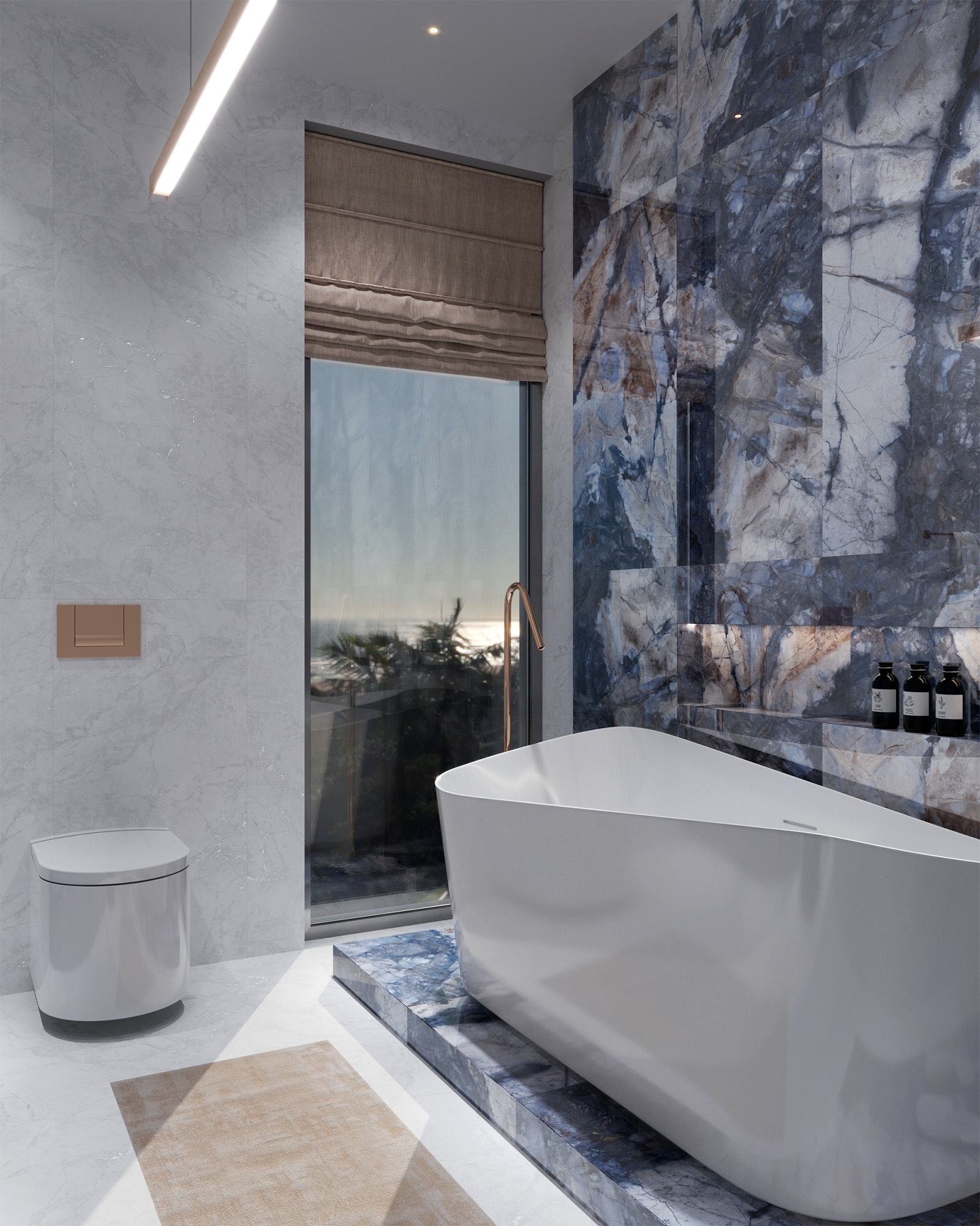 Керамогранит BERGAMO BLUE 60х120 Arcadia Ceramica HG2006-A