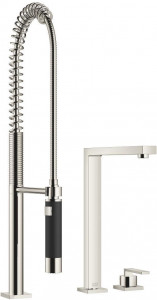 32800680-08_1_27784970-08_1 Смеситель на два отверстия с отдельными розетками с profi-душевым гарнитуром - платина Dornbracht Lot