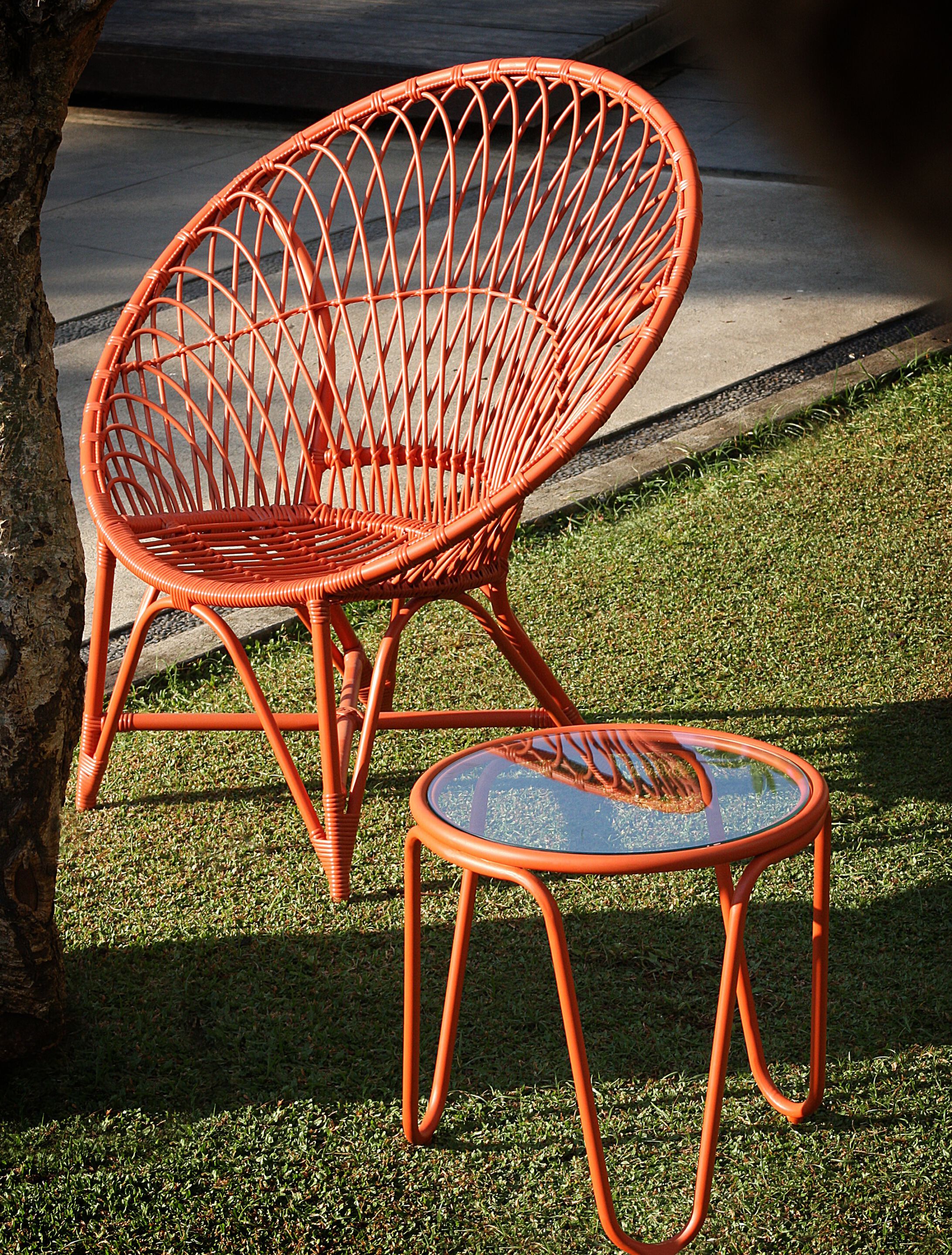 Стеклянный круглый садовый столик cbdesign Merlyn ARCH-00122714 - Вид №2