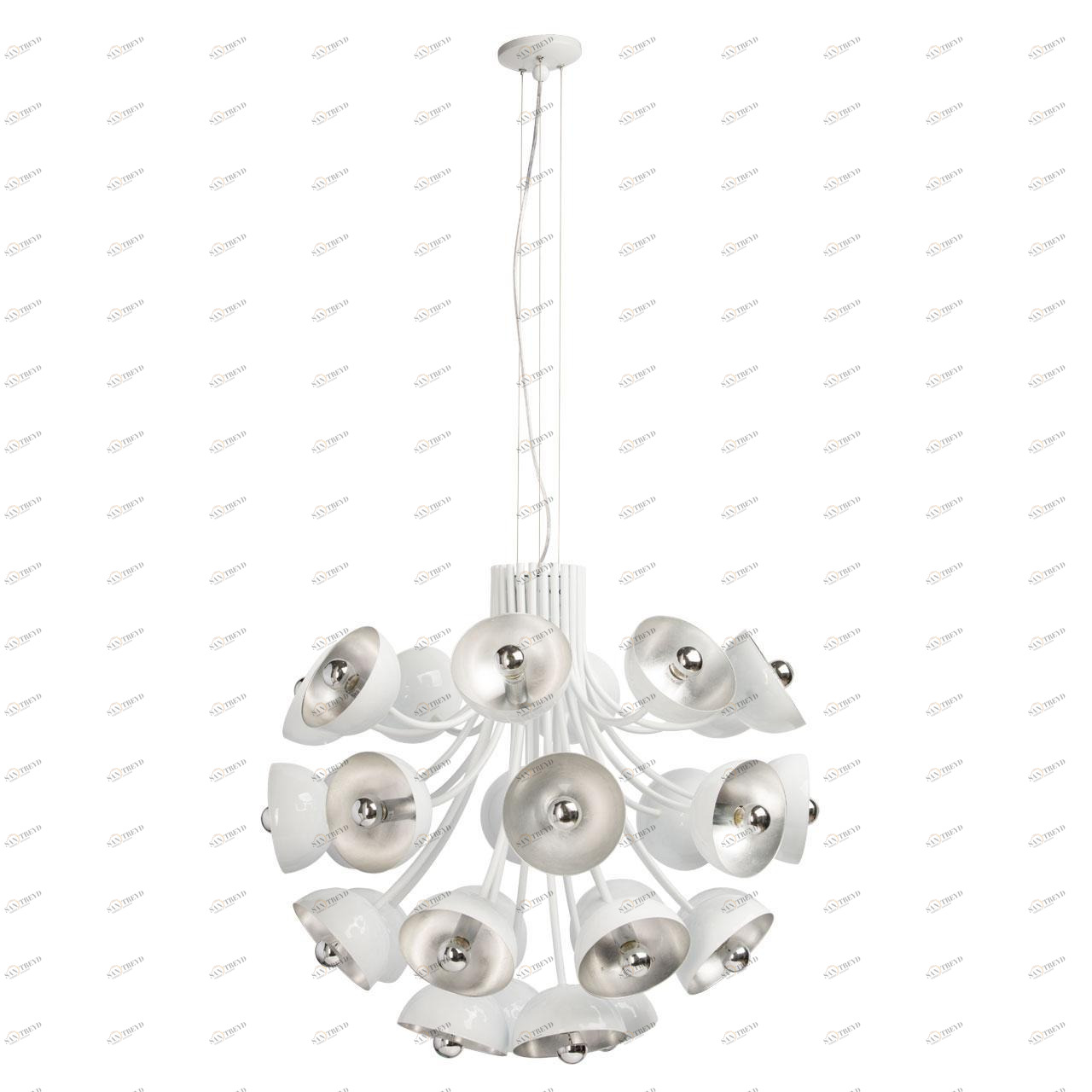 Подвесная люстра MW-Light Фьюжен 12 392014328 белая MW-LIGHT ДИЗАЙНЕРСКИЕ, ФЬЮЖЕН, ШАР 186800 Белый 