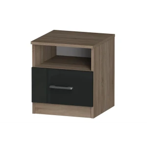 91545938 Тумба Furnistyle Лайф 10865 40x45x40 см ЛДСП цвет дуб сонома/антрацит STLM-1393413