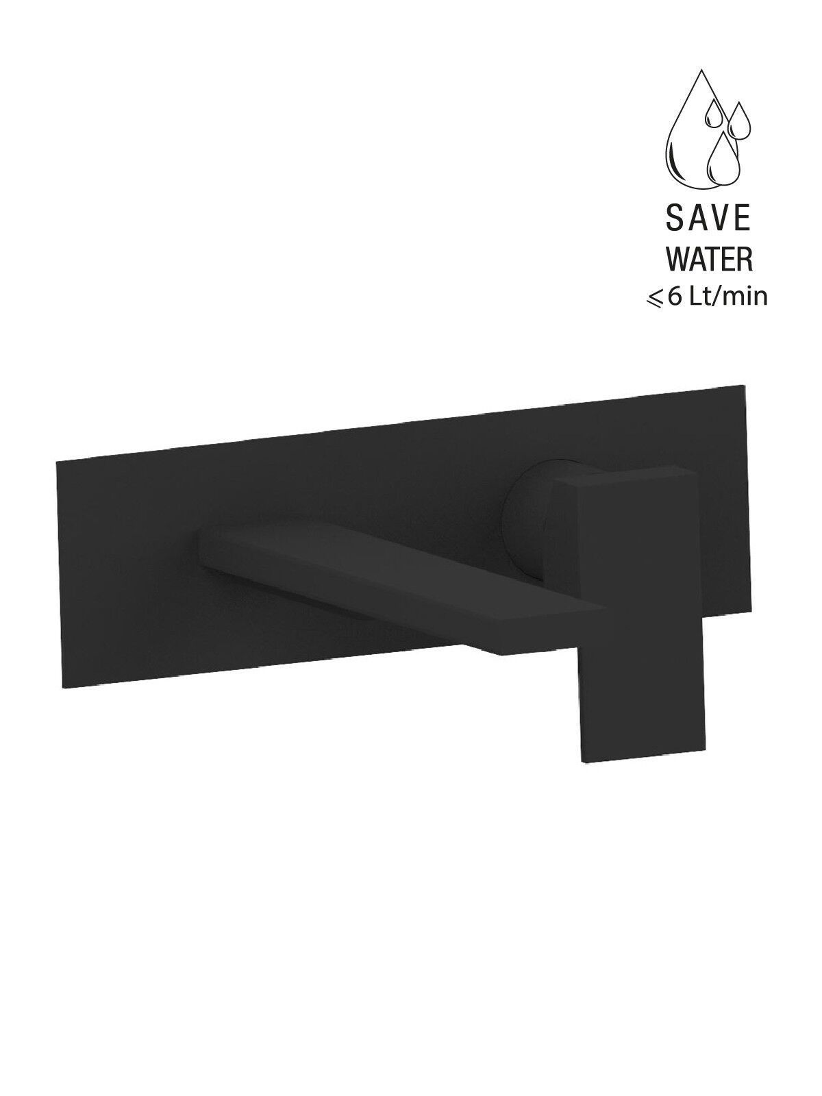 Настенный смеситель для раковины с пластиной без слива Rubinetterie Frattini Vita Due ARCH-00054452 - Вид №45