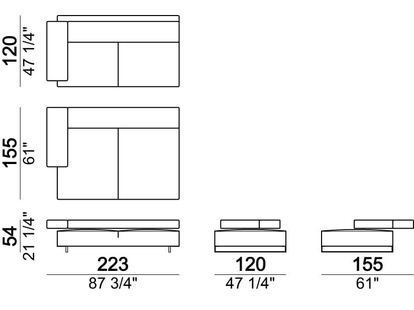 Секционный кожаный диван Arketipo ARCH-00037376 - Вид №8